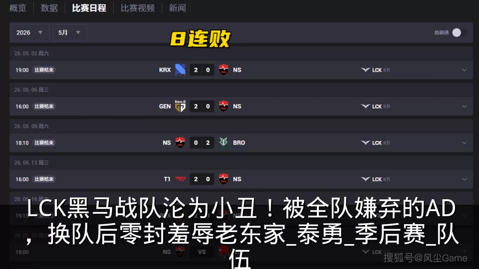 LCK黑马战队沦为小丑！被全队嫌弃的AD，换队后零封羞辱老东家_泰勇_季后赛_队伍